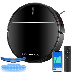 LIECTROUX M7S PRO Robot odkurzający i mopujący na mokro, inteligentne mapowanie, aplikacja WiFi, ssanie 4KPa, silnik bezszczotkowy, współpraca z Alexą i Asystentem Google, idealny do sierści zwierząt, dywanów i twardych podłóg LIECTROUX M7S PRO Robot odkurzający i mopujący na mokro, inteligentne mapowanie, aplikacja WiFi, ssanie 4KPa, silnik bezszczotkowy, współpraca z Alexą i Asystentem Google, idealny do sierści zwierząt, dywanów i twardych podłóg
