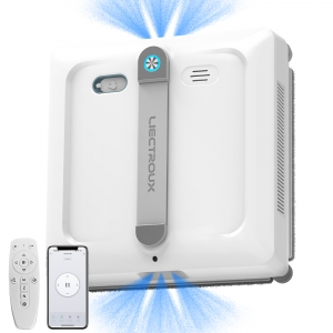 Robot do mycia okien Liectroux S9, z 2 szczotkami wałkowymi, 6-kierunkowym natryskiem pompy wodnej, silnikiem bezszczotkowym, siłą ssania 9 kPa, obsługa szyb bezramowych, 8 mikrowyłączników, linką bezpieczeństwa i kablem zasilającym 2 w 1, sterowaniem przez aplikację i pilot, komunikatami głosowymi Robot do mycia okien Liectroux S9, z 2 szczotkami wałkowymi, 6-kierunkowym natryskiem pompy wodnej, silnikiem bezszczotkowym, siłą ssania 9 kPa, obsługa szyb bezramowych, 8 mikrowyłączników, linką bezpieczeństwa i kablem zasilającym 2 w 1, sterowaniem przez aplikację i pilot, komunikatami głosowymi